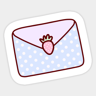 Cute Pastel Blue Envelope Sticker